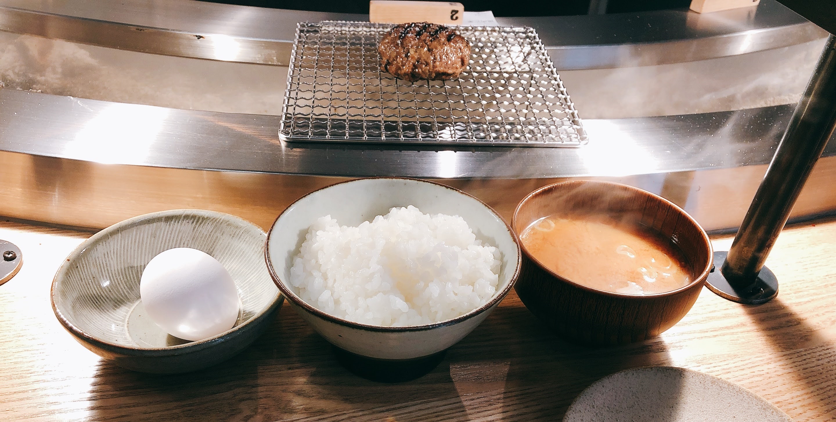 「挽肉と米 定食」1,300円