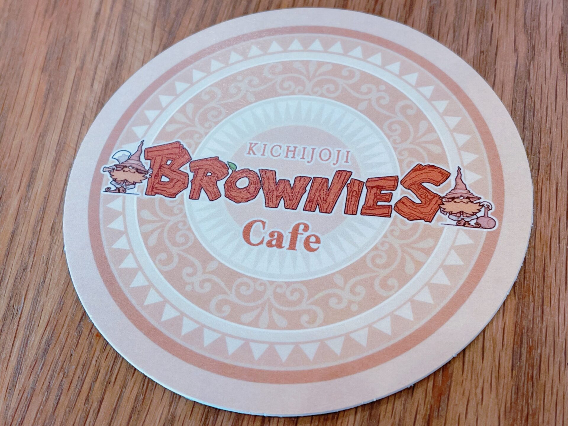 「BROWNIES cafe（ブラウニーズカフェ）」のオリジナルコースター
