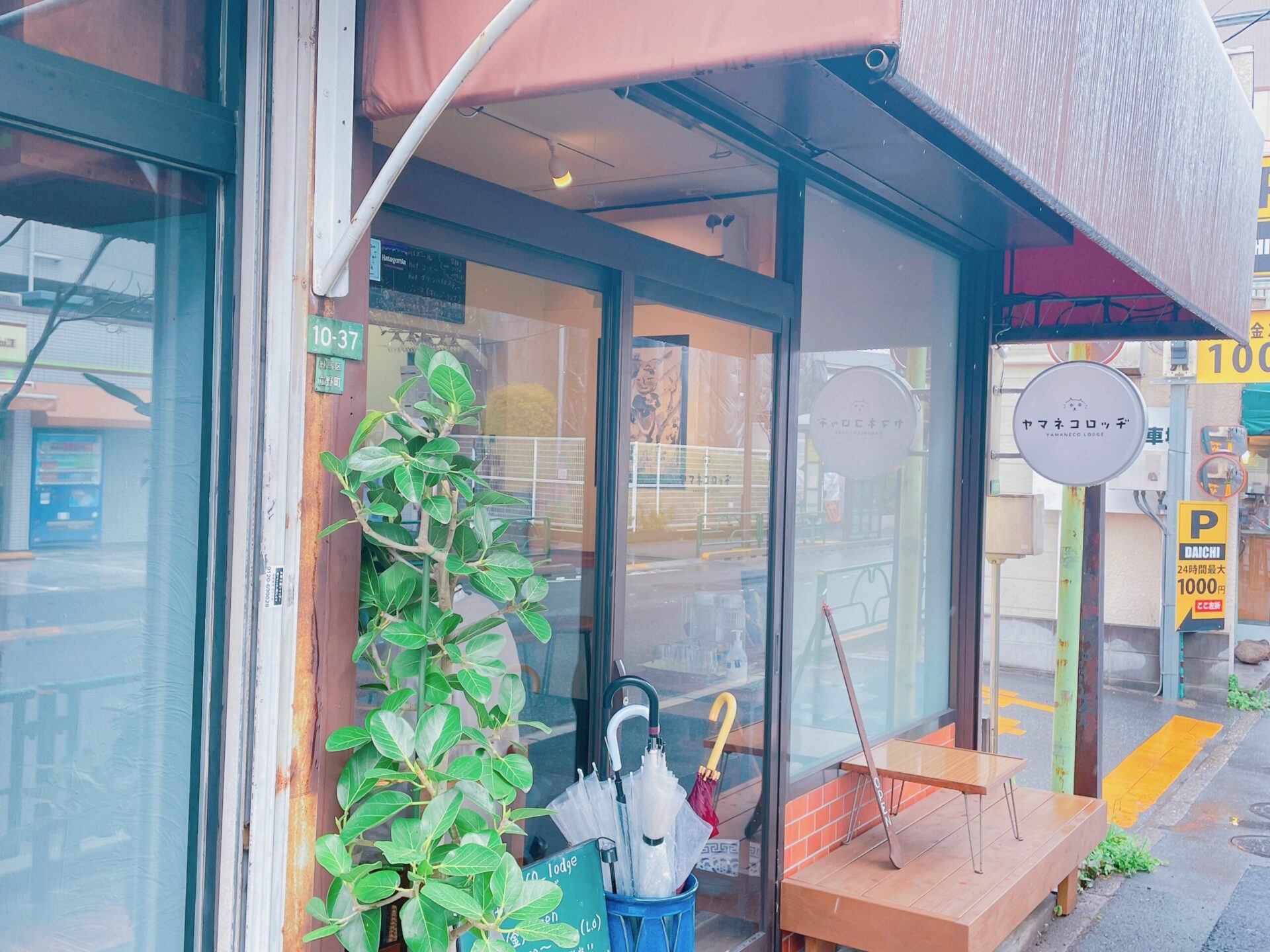 吉祥寺通りのカフェ「ヤマネコロッヂ」の外観