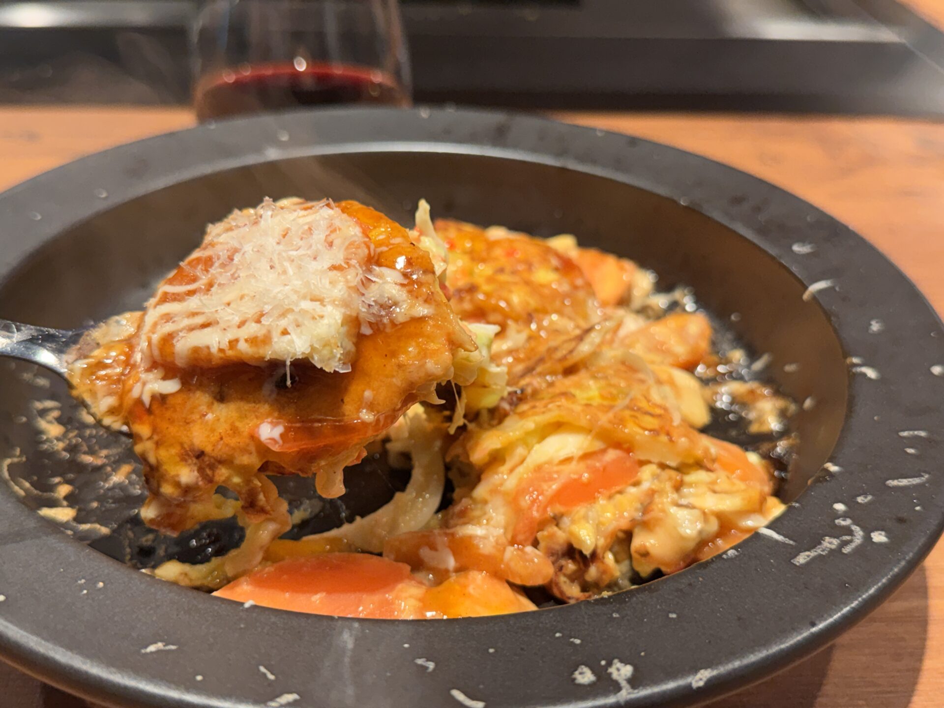 お好み焼き トマトチーズ