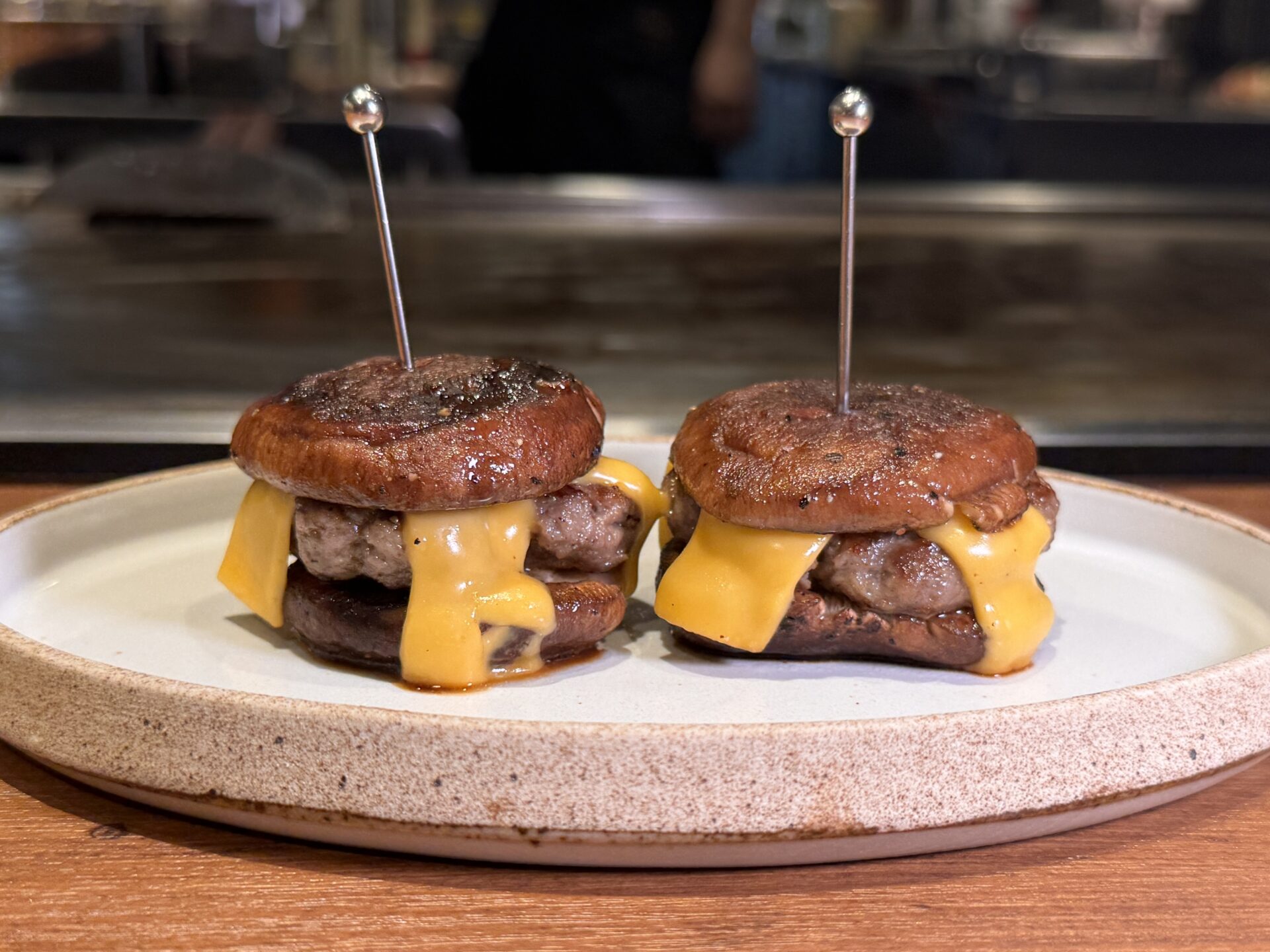 椎茸チーズバーガー