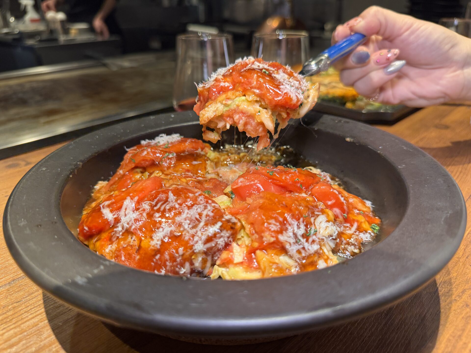 お好み焼き トマトチーズ