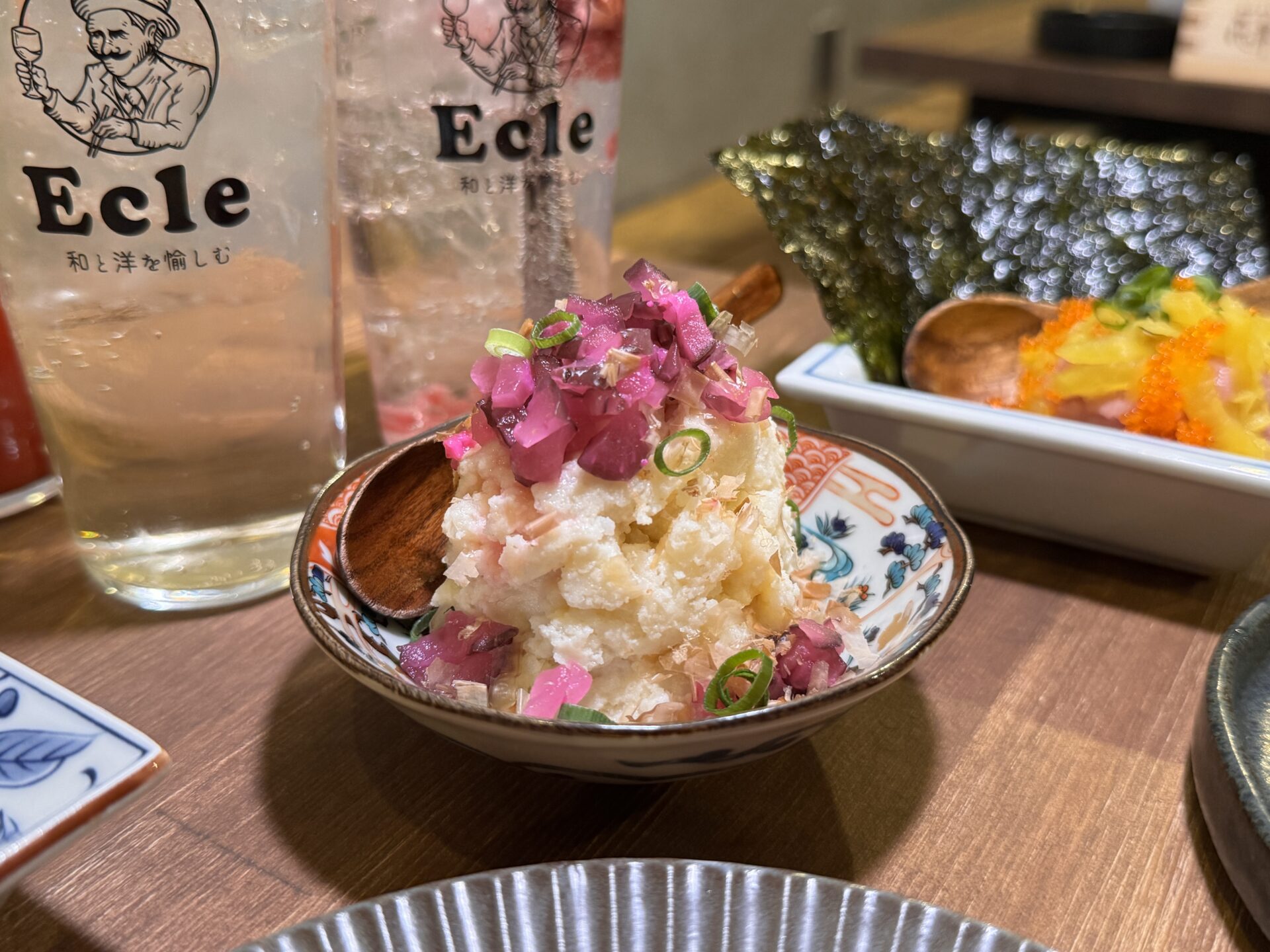 出汁マヨと柴漬けのポテサラ